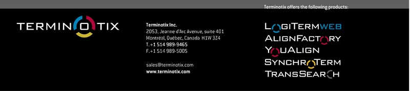 www.terminotix.com  Tel.: (514) 989-9465